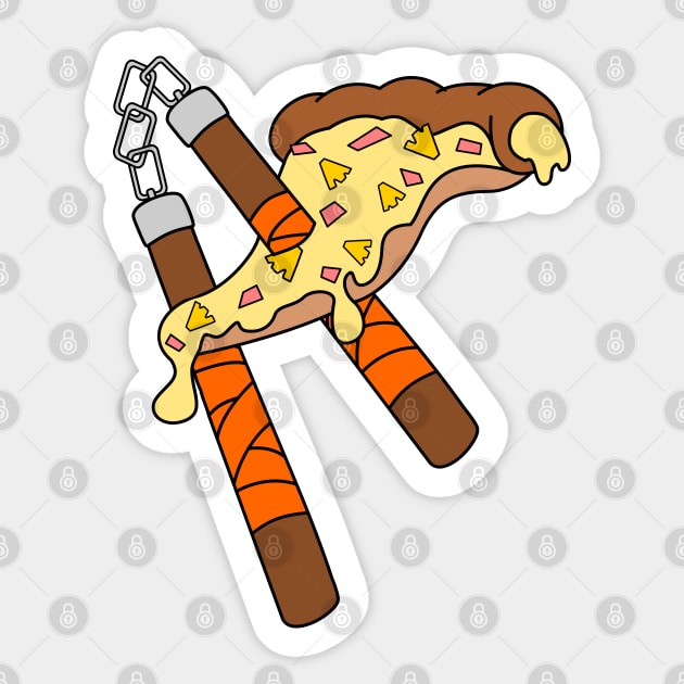 Pinapple and Ham Ninja Slice Sticker by CoreyUnlimited